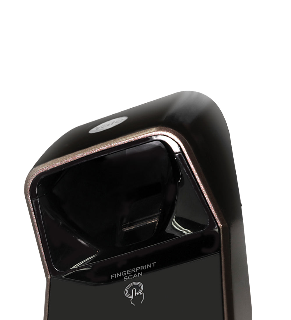 YDM 4115 -A Series, Biometric Smart Lock, Brown with Fingerprint, PIN, manual key and Yale Home App