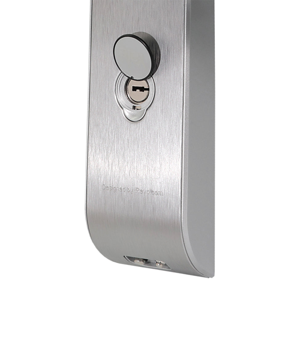 YDM 3115 AV Series- Smart Lock, Silver with PIN, RFID and Mechanical card
