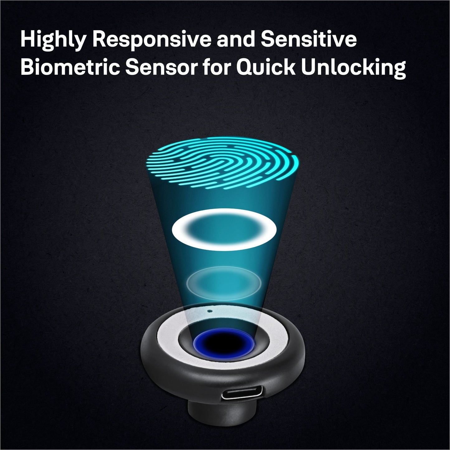 Biometric Smart Premium Furniture Lock - No Need for Separate Handle