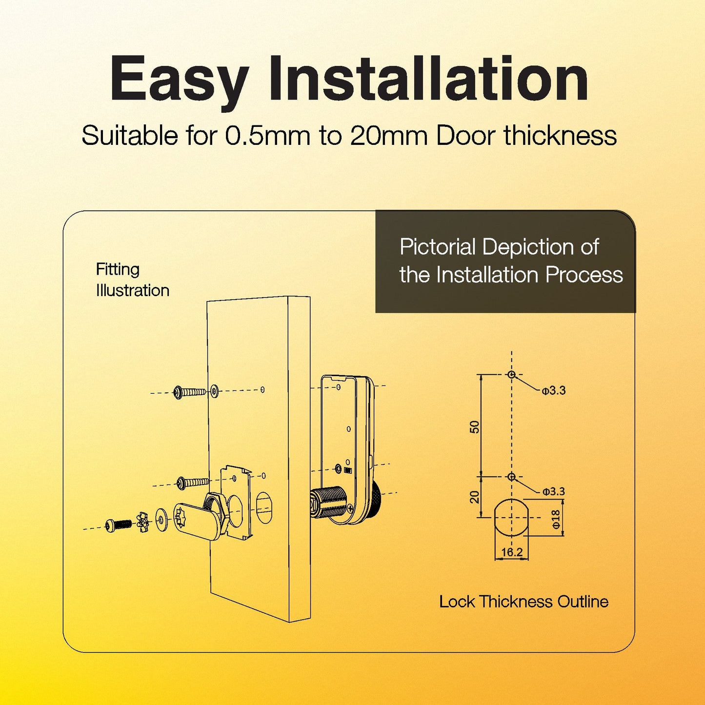 Mesh Pin Digital Wardrobe Lock for Wardrobes and Cabinets