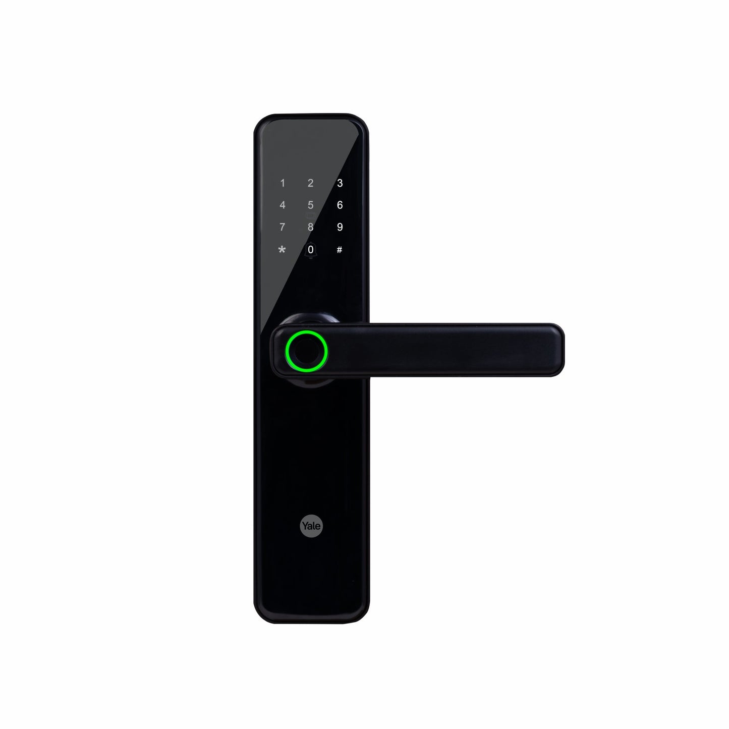 YDME50NxT Smart Door Lock, Black, Fingerprint, PIN, RFID, Manual Key Access