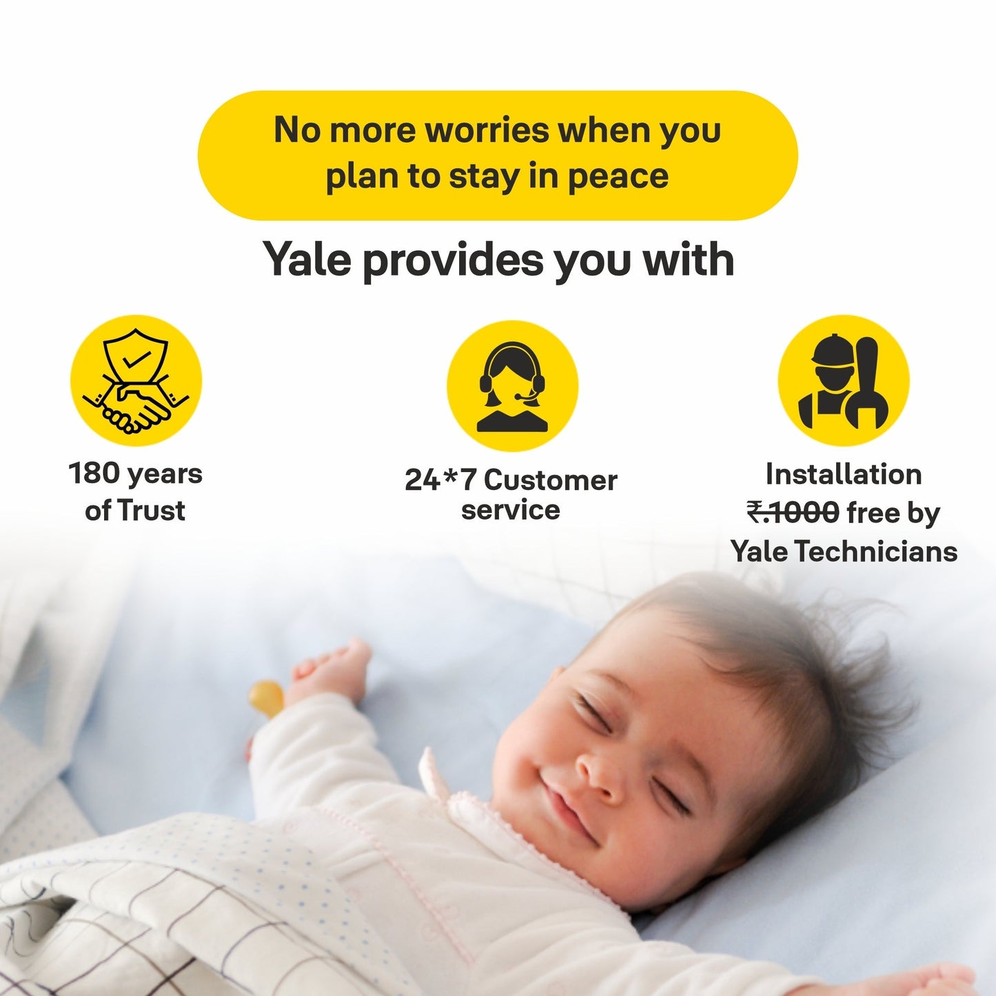 YDM 4115 -A Series, Smart Lock, Brown with Fingerprint, PIN, manual key and Yale Home App With Bluetooth Module and Wifi Connect Bridge
