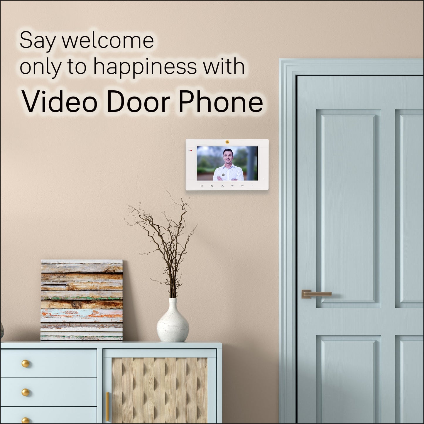 JB 305- M Video Door Phone with Two way communication, 7inch TFT LCD and Camera with Night Vision LEDs