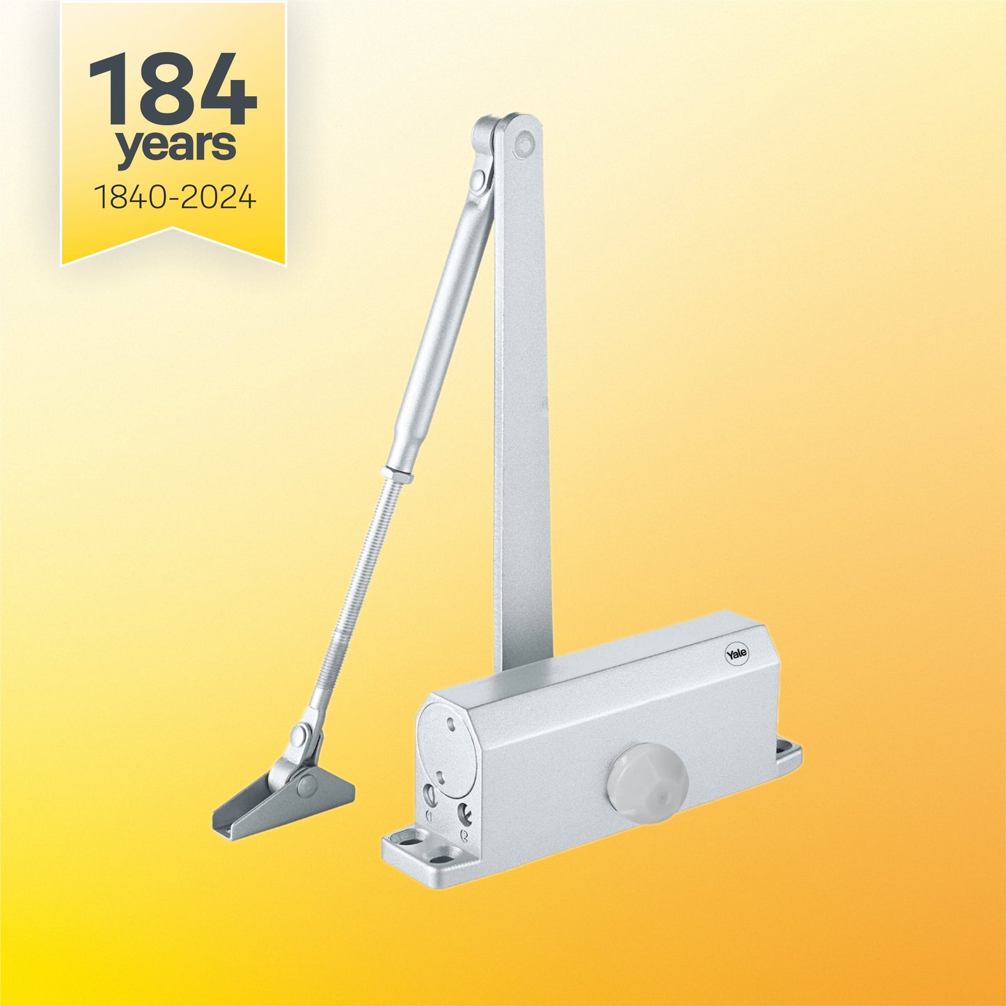 DCR-504 Door Closer, EN Size 4, Silver