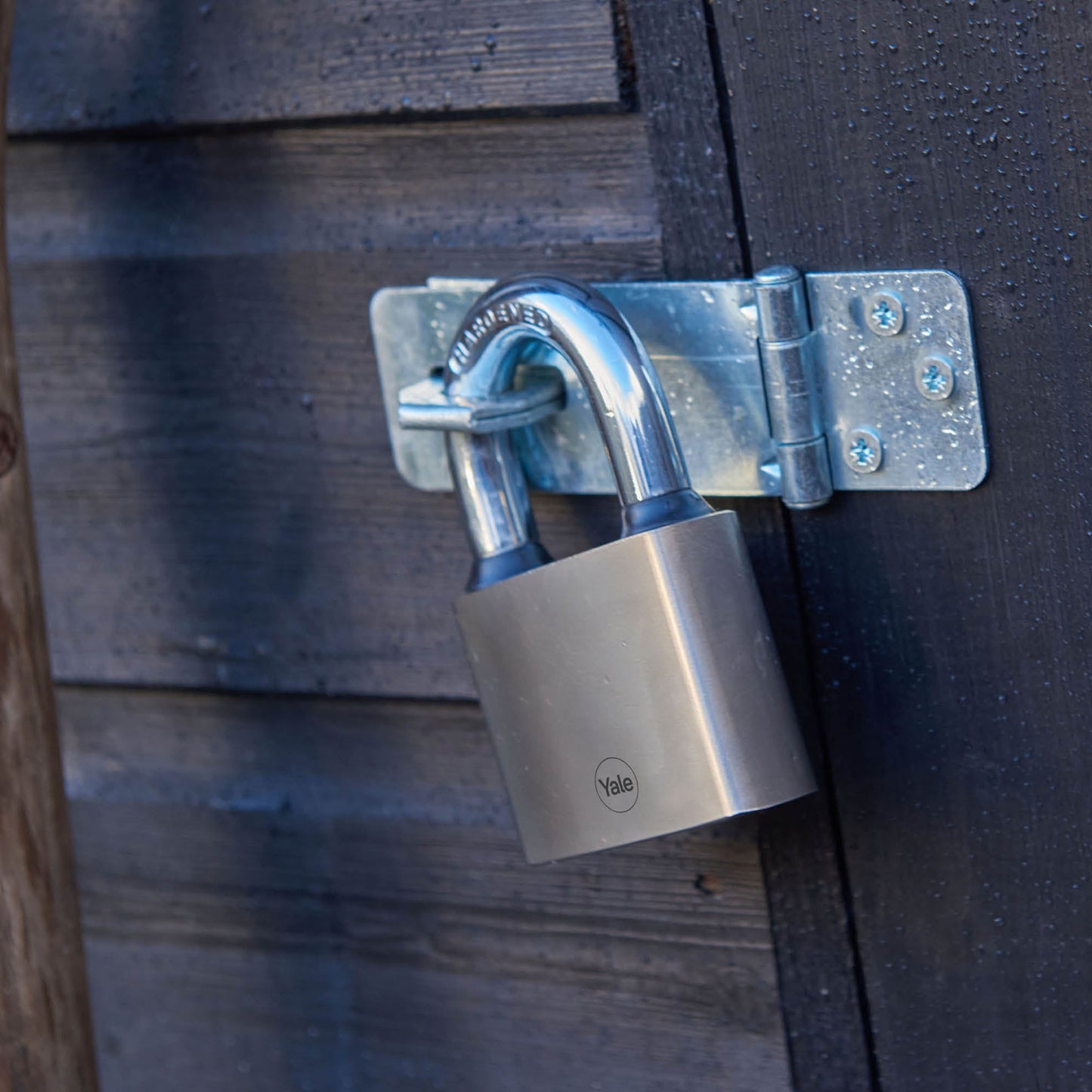 Y112/50/128/1 Yale 50mm Iron Disc Padlock with 3 Retaining Keys (Silver Finish)