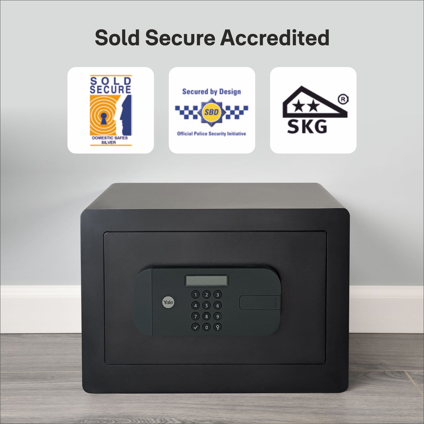 YSEB/200/EB1 High Security Compact Digital Safe Locker PIN, Black