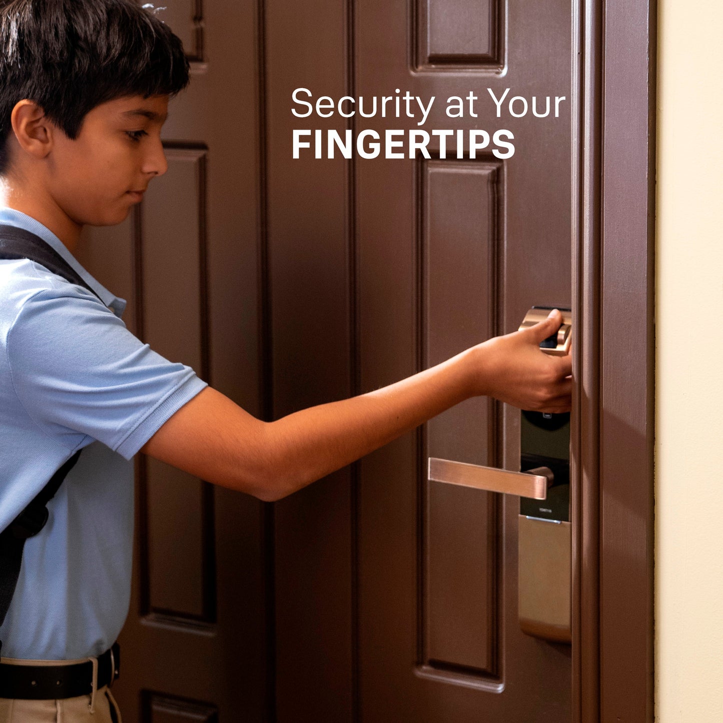 YDM 7116A Smart Lock, Red Bronze YDM 7116A Smart Lock with Fingerprint, PIN Code, RFID Card, Mechanical Key, Bluetooth module, Works with Yale Home App