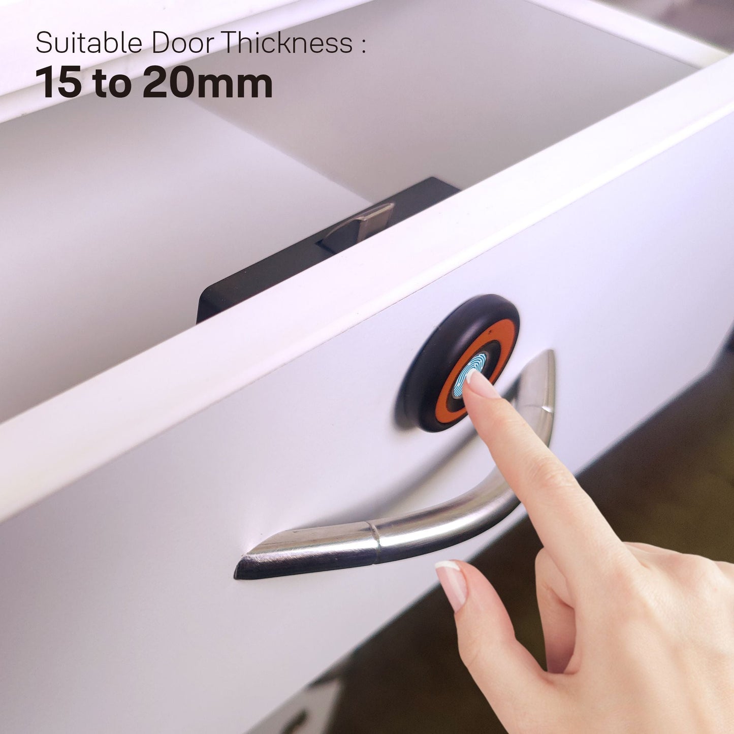 Biometric Smart Premium Furniture Lock - No Need for Separate Handle