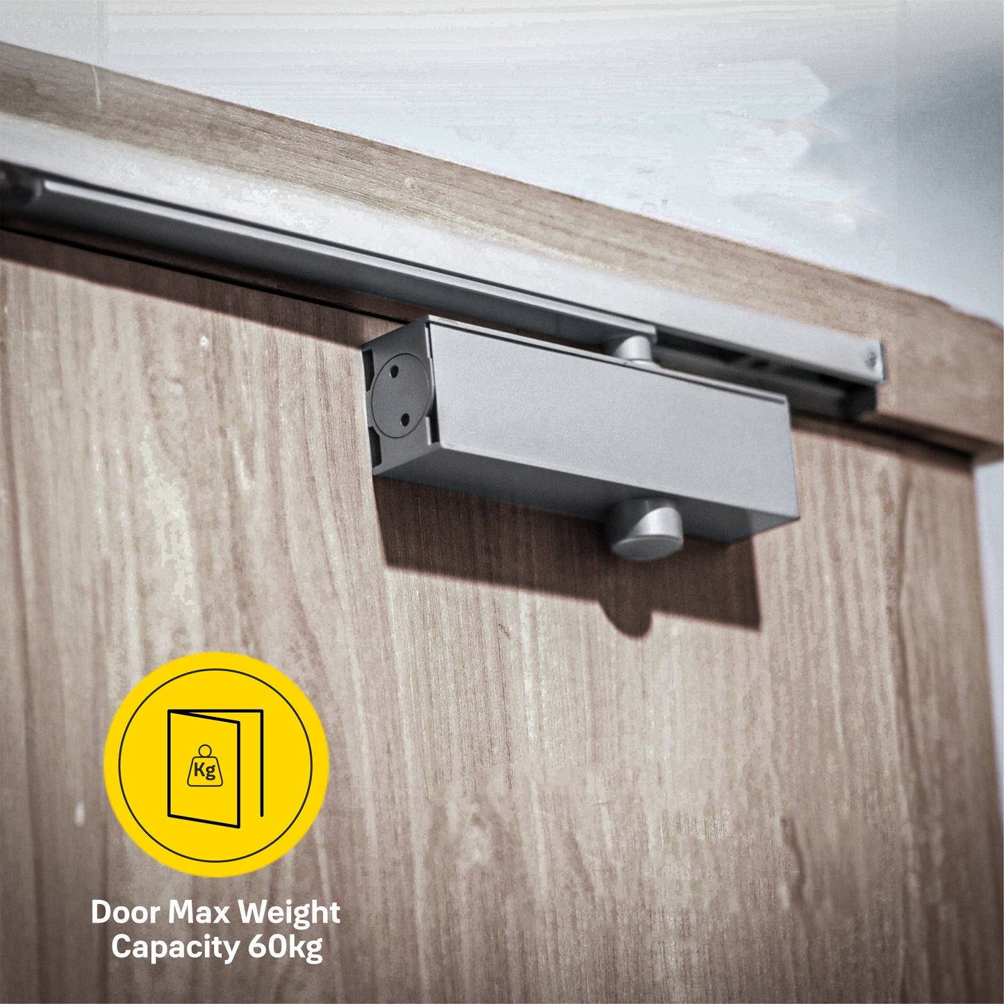 DCR-3003 SH Surface Mounted, Size 3, Slide Arm & Track, Hold Open, Silver, 60KG