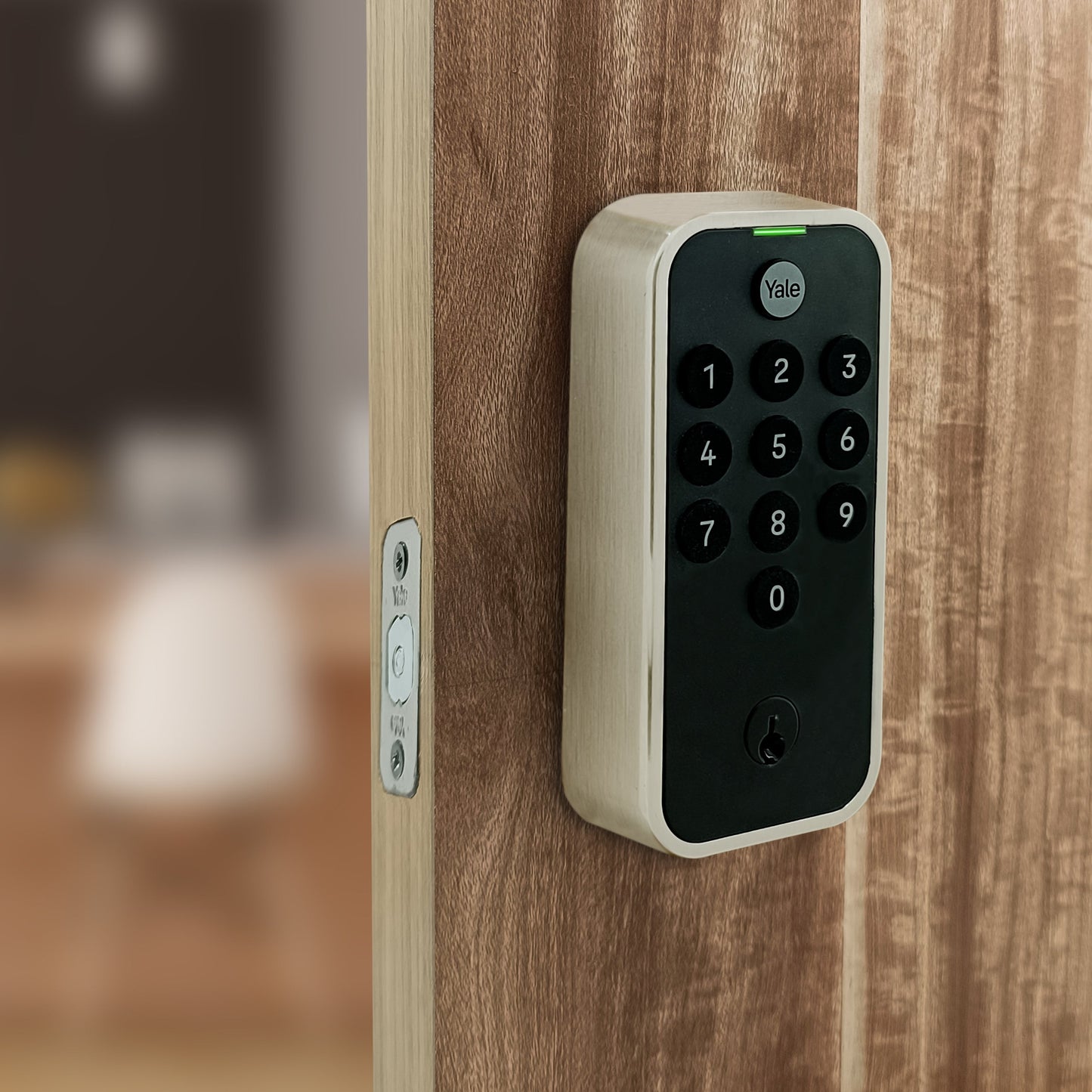 Yale TYE Digital Lock, Satin Nickel Finish, with PIN and Manual Key