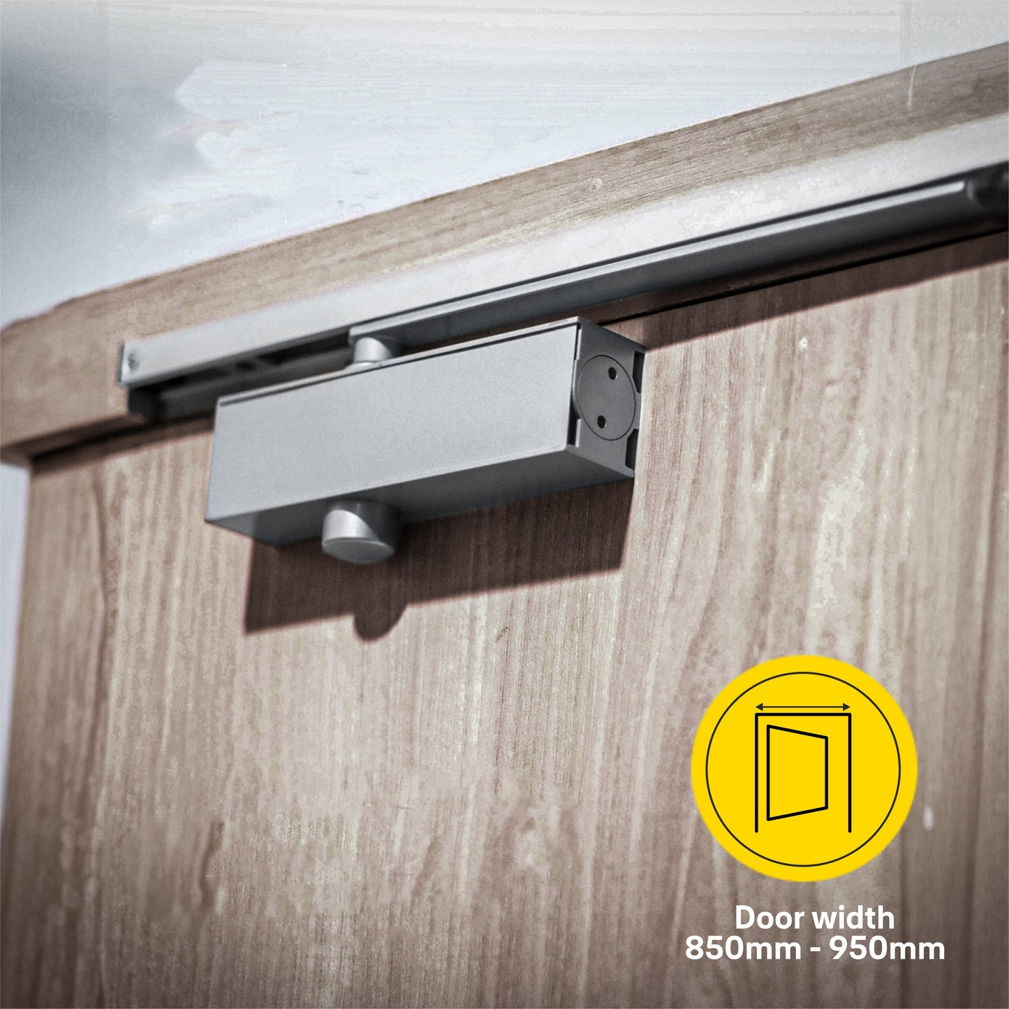 DCR-3003 SH Surface Mounted, Size 3, Slide Arm & Track, Hold Open, Silver, 60KG
