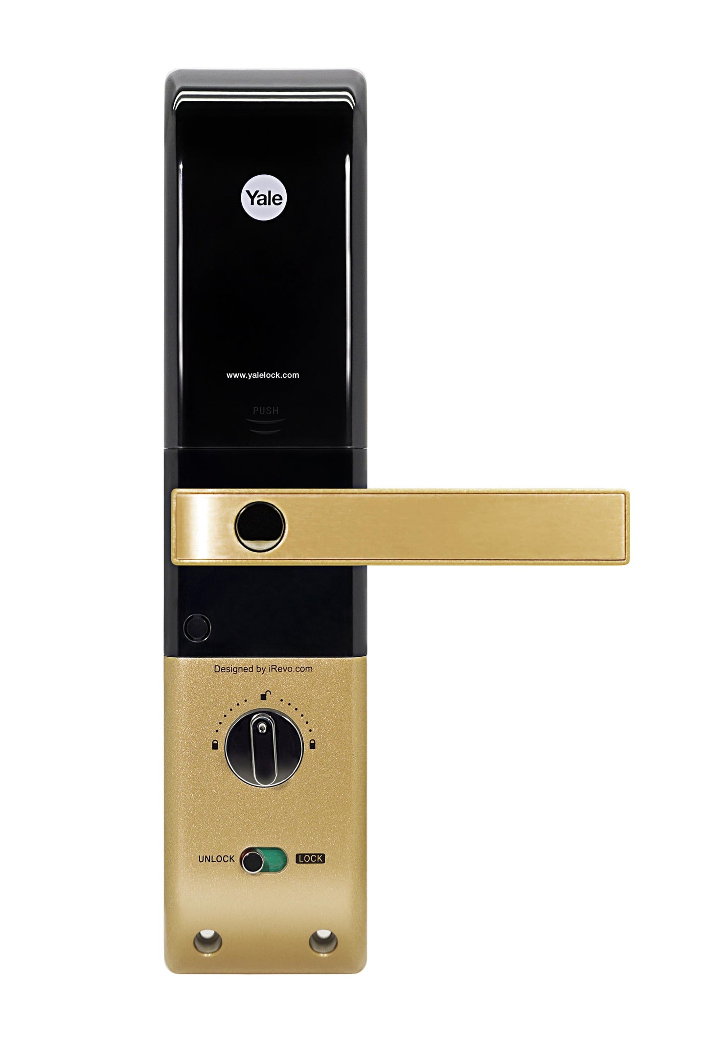 YDM 4109- A Series, Biometric Smart Lock, Gold