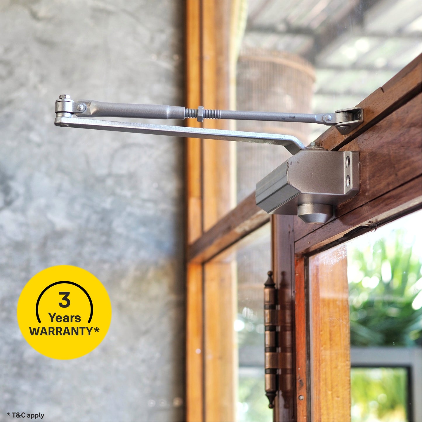 DCR-504 Door Closer, EN Size 4, Silver