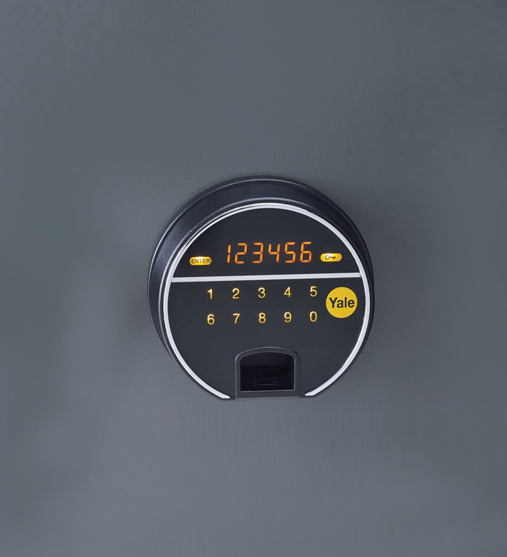 YFF/420/FG2 Biometric Safe Locker, 60 Min Fire Resistance, Black, 25 Litre