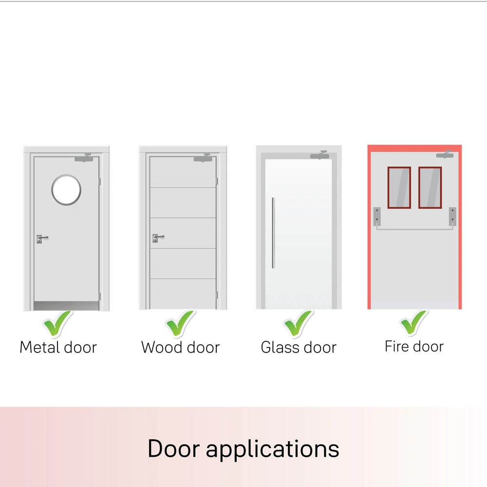 DCR 502 Door Closer, EN Size 2, Silver.