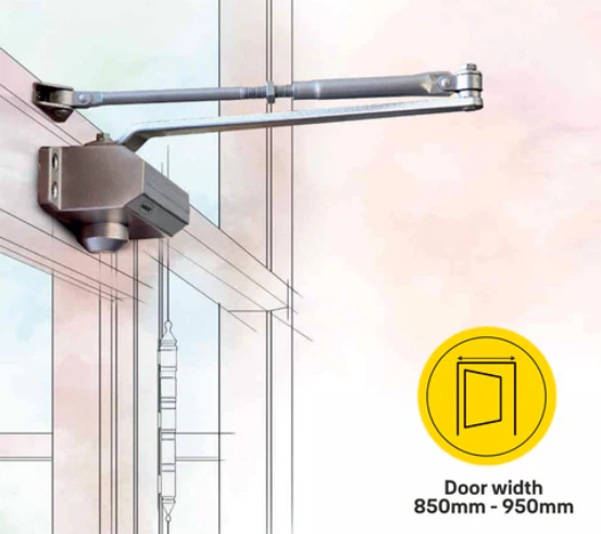 DCR 503 Door Closer EN Size 3, Silver