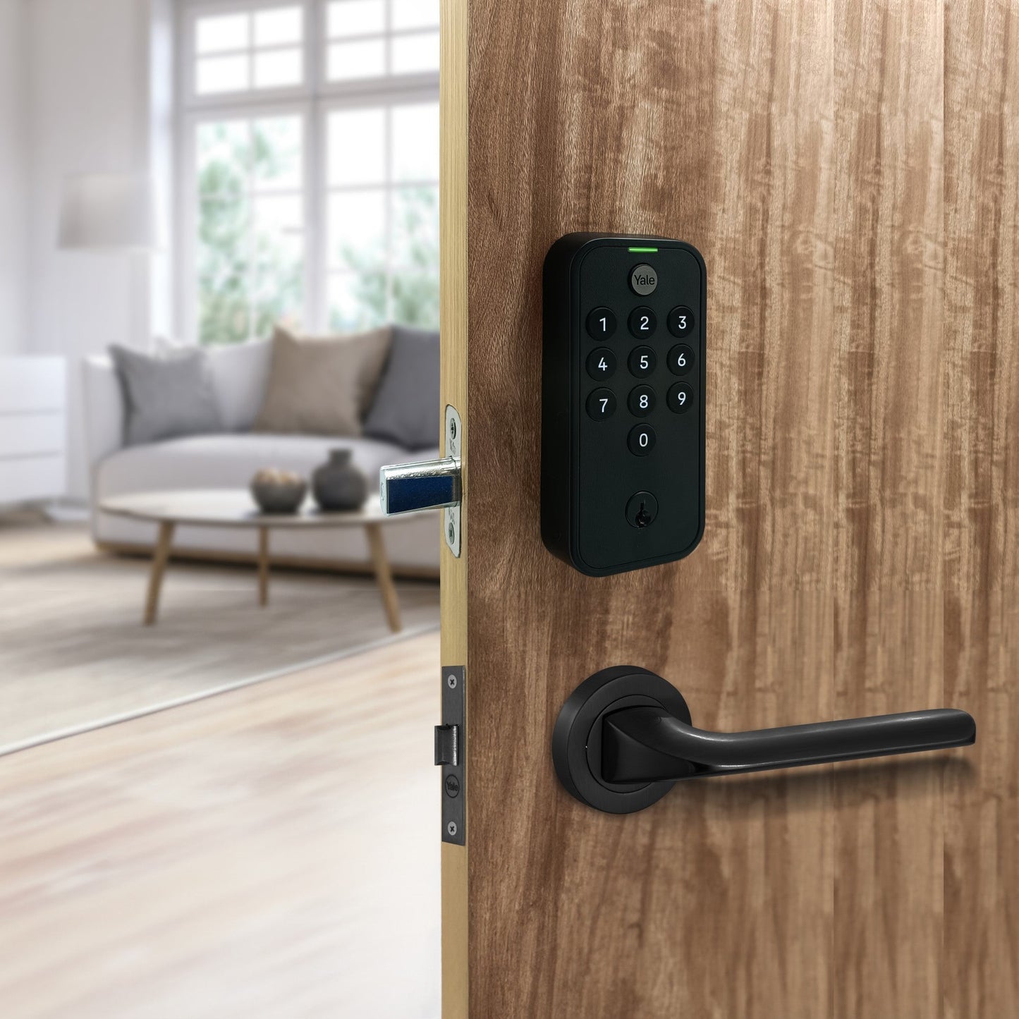 Yale TYE Digital Lock, Black Color, with PIN and Manual Key