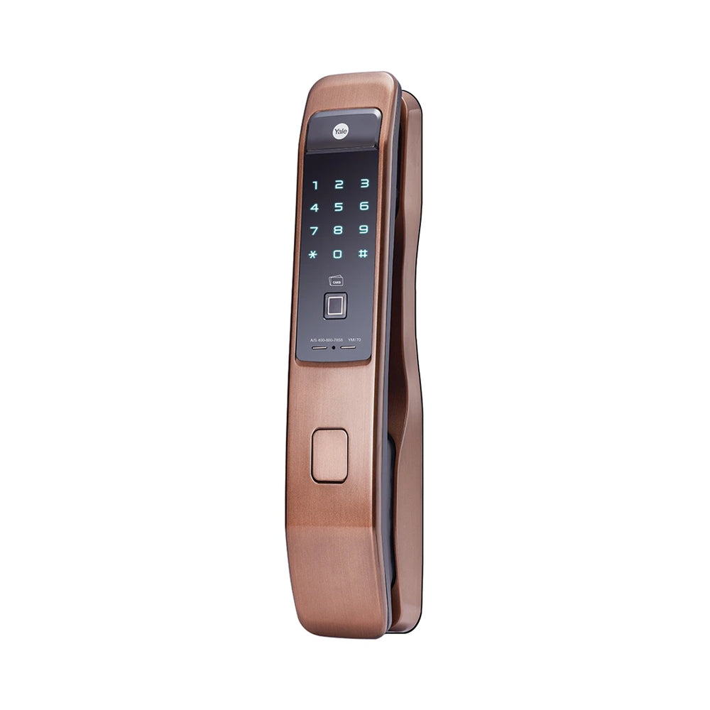 YMI 70 RB - A Series, Push Pull Smart Lock, Red Bronze (Bluetooth Module and Wifi Bridge Included)