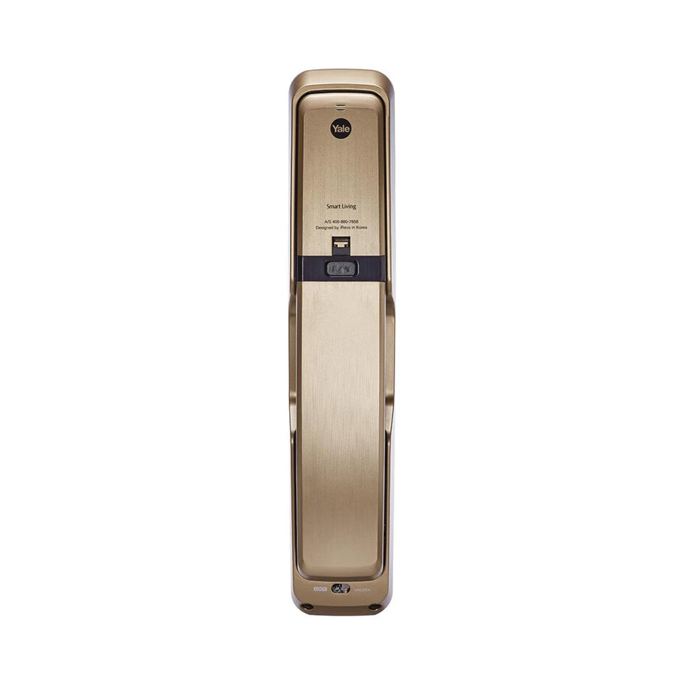 YMI 70 CG - A Series Push Pull Smart Lock, Red Gold (Bluetooth Module and Wifi Bridge Included)