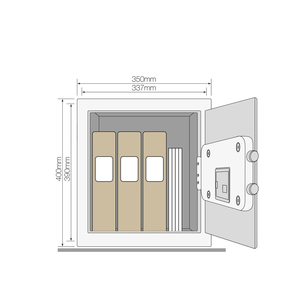 YSEM/400/EG1 Maximum Security Certified Safe-Office Safe Locker, PIN, Black