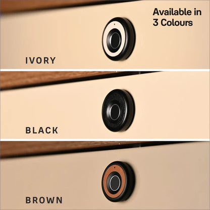 Yale YLDRPC Biometric Smart Premium Wardrobe Lock - Black / Rose Gold