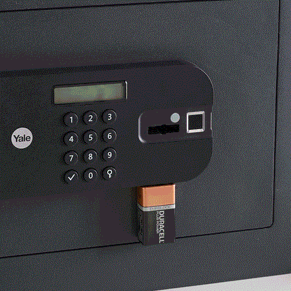 YSFB/400/EB1  High Security Digital Safe Locker with Fingerprint and Pin Access - Black