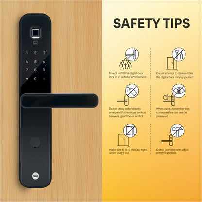 Yale YDM7220A Biosecure Smart Lock with Fingerprint, PIN, RFID and Manual Key