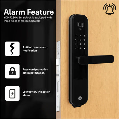Yale YDM7220A Biosecure Smart Lock with Fingerprint, PIN, RFID and Manual Key