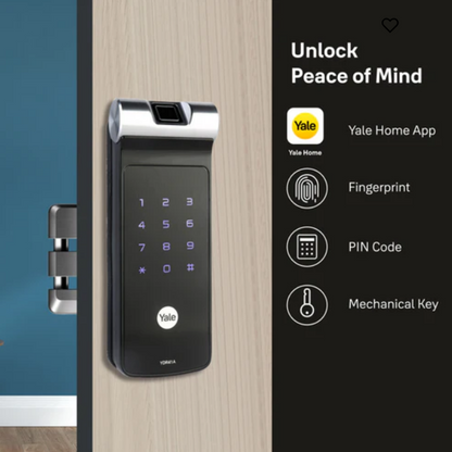 YDR 41A- Biometric Smart Lock suitable for Double Door and Sliding Door, vertical locking