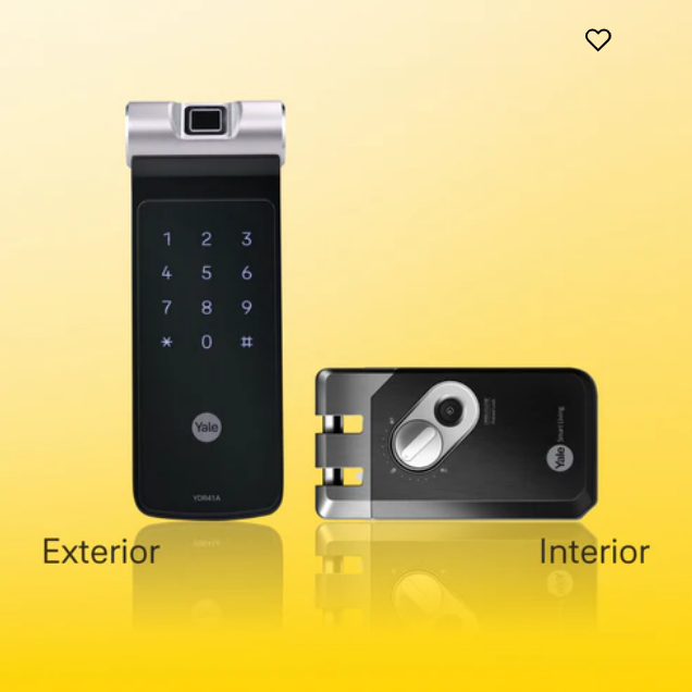 YDR 41A- Biometric Smart Lock suitable for Double Door and Sliding Door, vertical locking