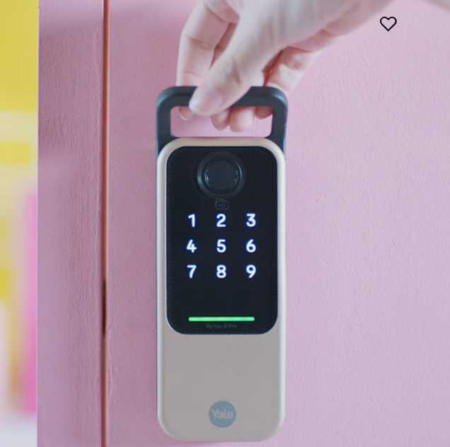 ByYou V Pro Smart Door Lock with 5 Way Unlocking Fingerprints, In-built Bluetooth, PIN Code, RFID Tag, Manual Key (Black/Gold)