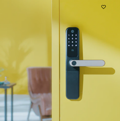 ByYou Mortise Smart Door Lock with 5 Way Unlocking Fingerprints, In-built Bluetooth, PIN Code, RFID Tag, Manual Key (Black/Gold)