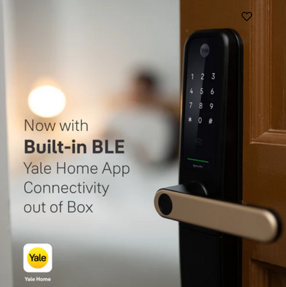ByYou Mortise Smart Door Lock with 5 Way Unlocking Fingerprints, In-built Bluetooth, PIN Code, RFID Tag, Manual Key (Black/Gold)