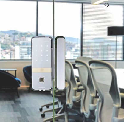 YDG 413 GL Biometric Smart Glass Door Lock, Mirror Finish
