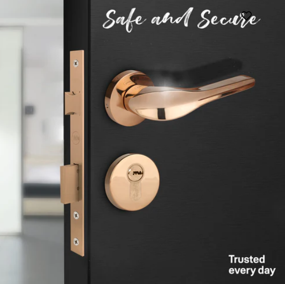 Yale Cylinder (70 MM TT PRG DK-S) with Inside Thumb turn, PVD Rose Gold ,Dimple Keys (5nos.)