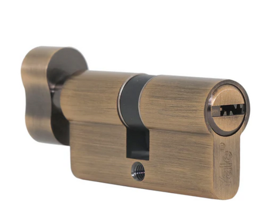 60 MM TT AB DK-S Cylinder with Inside Thumbturn, AB,Dimpled Key