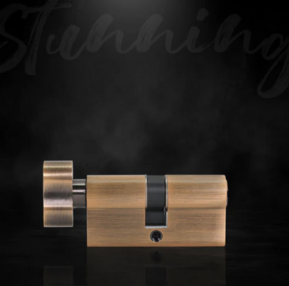 60 MM TT AB DK-S Cylinder with Inside Thumbturn, AB,Dimpled Key