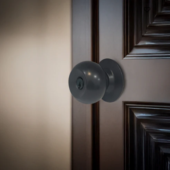 CA5122 US 19 Knobset 60/70mm Backset, Bathroom (without key) Black