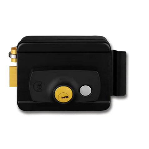YALE ELECTRIC RIM LOCK, Black Matt