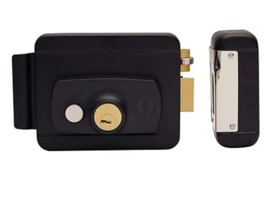 YALE ELECTRIC RIM LOCK, Black Matt