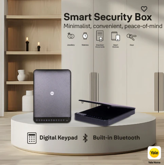 YSSB/BL Yale Smart Security Box Locker with Built-in Bluetooth Yale Home App Access