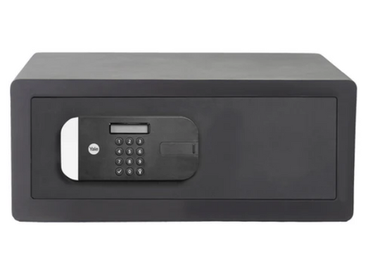 YLFM/200/EG1 Maximum Security Laptop Digital Locker with Fingerprint and Pin Access - Grey