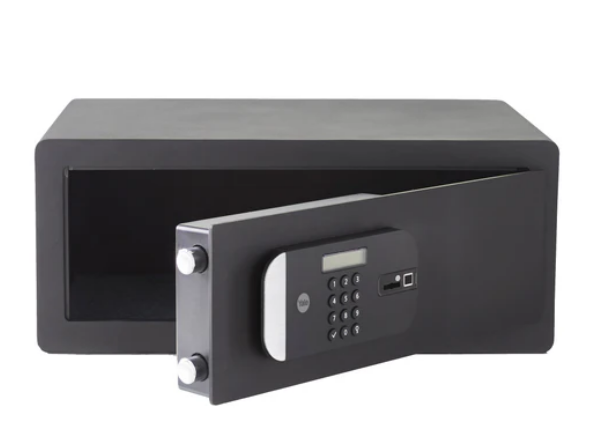 YLFM/200/EG1 Maximum Security Laptop Digital Locker with Fingerprint and Pin Access - Grey