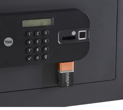 YLFM/200/EG1 Maximum Security Laptop Digital Locker with Fingerprint and Pin Access - Grey