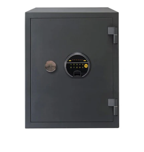 YFF/520/FG2 Biometric Safe Locker, 60 Min Fire Resistance,  Black, 37 Litre