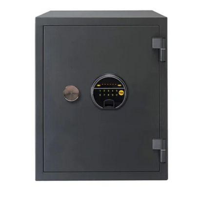 YFF/520/FG2 Biometric Safe Locker, 60 Min Fire Resistance,  Black, 37 Litre