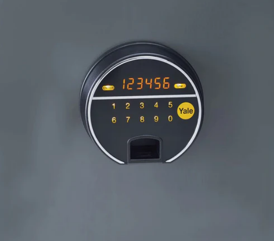 YFF/520/FG2 Biometric Safe Locker, 60 Min Fire Resistance,  Black, 37 Litre