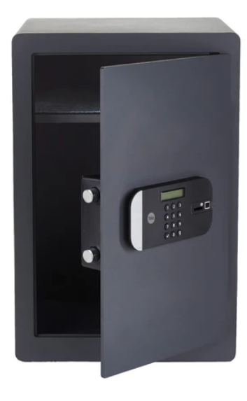 Yale YSFM/520/EG1 Maximum Security Large Digital Locker with Fingerprint and Pin Access - Grey