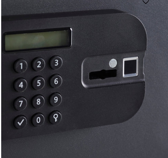 Yale YSFM/520/EG1 Maximum Security Large Digital Locker with Fingerprint and Pin Access - Grey