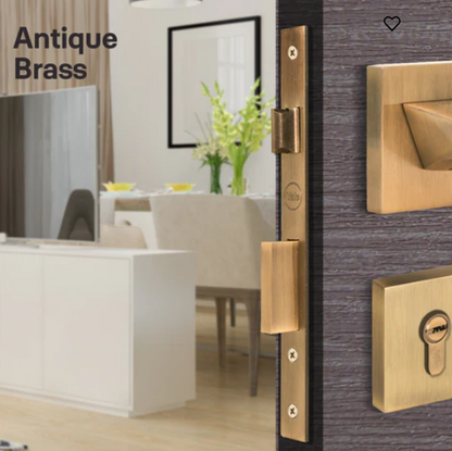 Yale Mortise lock body-85mm, 45mm Backset, Latch & Deadbolt (Brass)(AB)